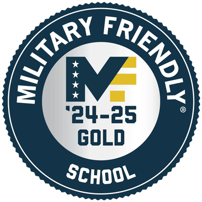2024-2025 Gold Military Friendly Schools® logo
